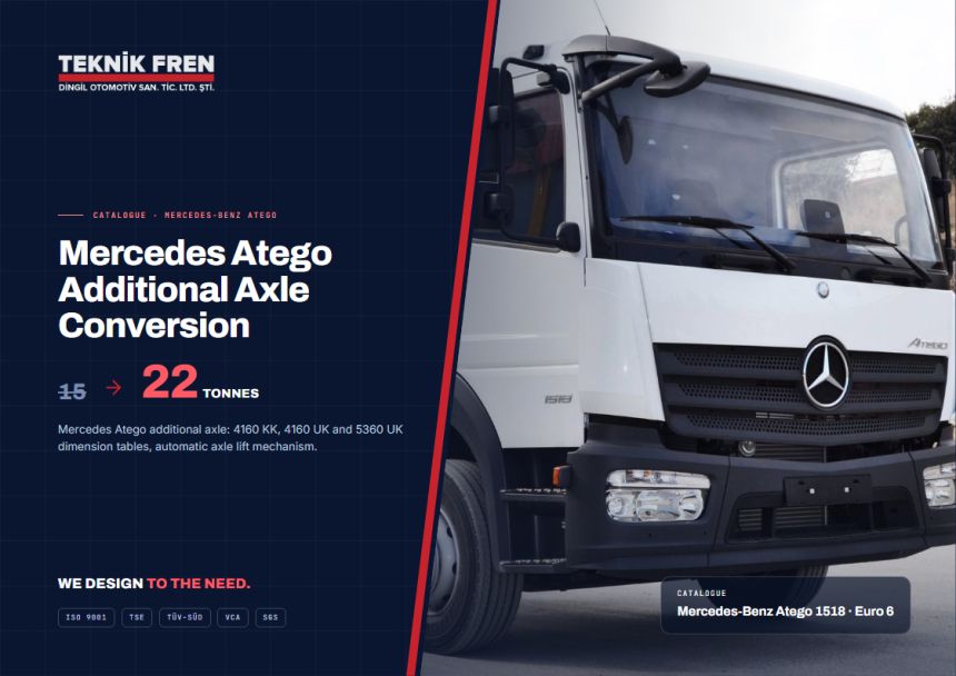 Mercedes Atego Additional Axle Conversion
